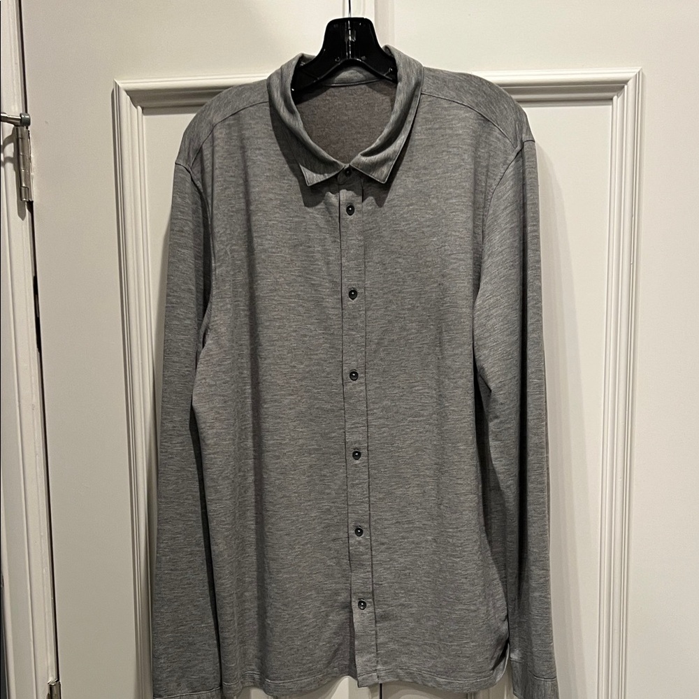 Vuori Gray Men's Dress Shirt